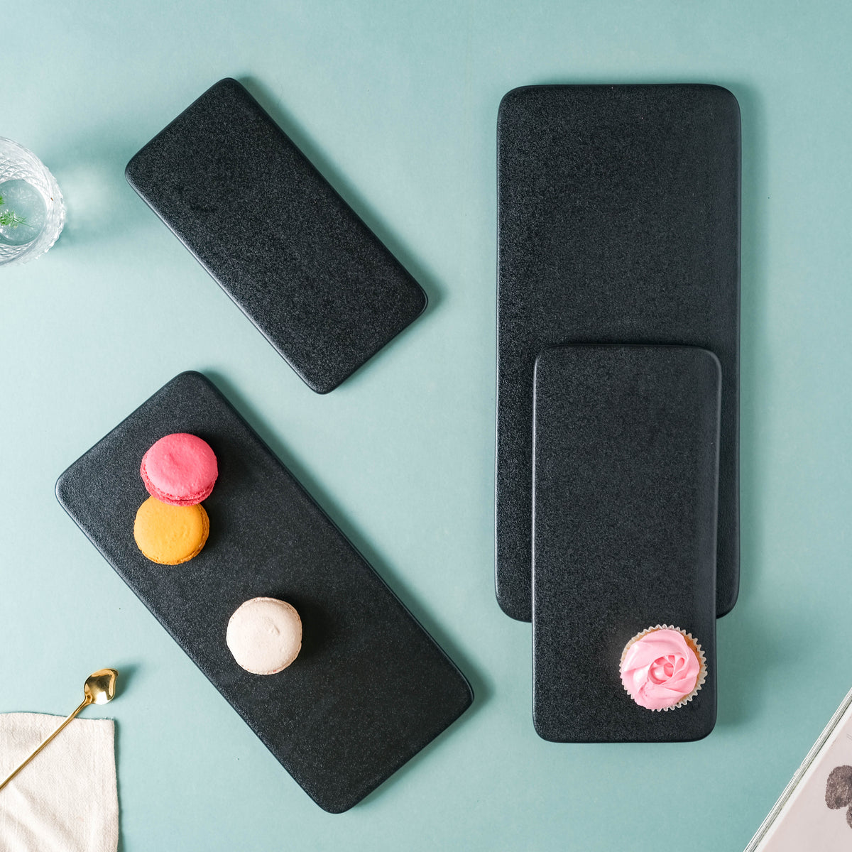 Black Rectangular Platter Nestasia