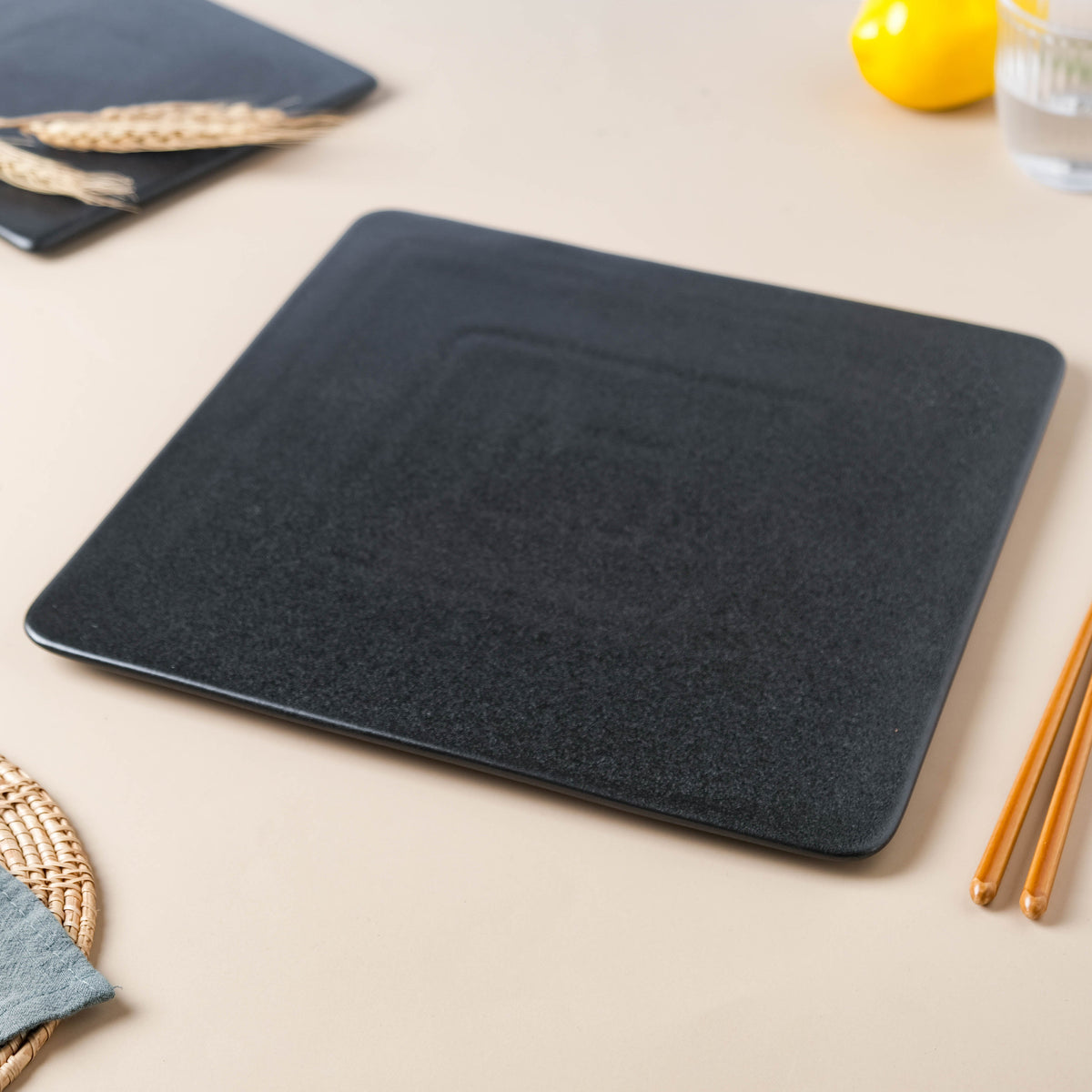 Black Square Charcuterie Board Nestasia