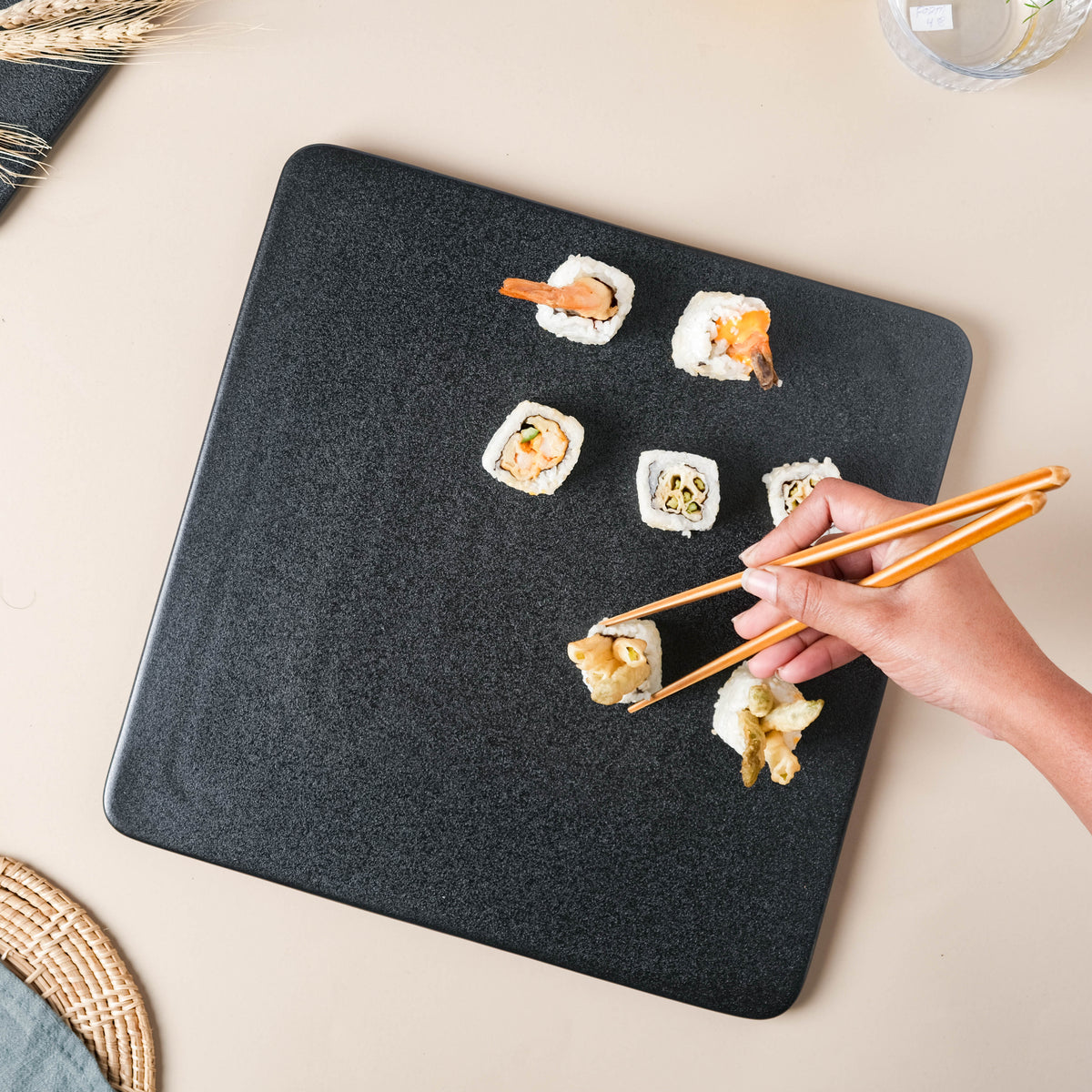 Black Square Charcuterie Board Nestasia