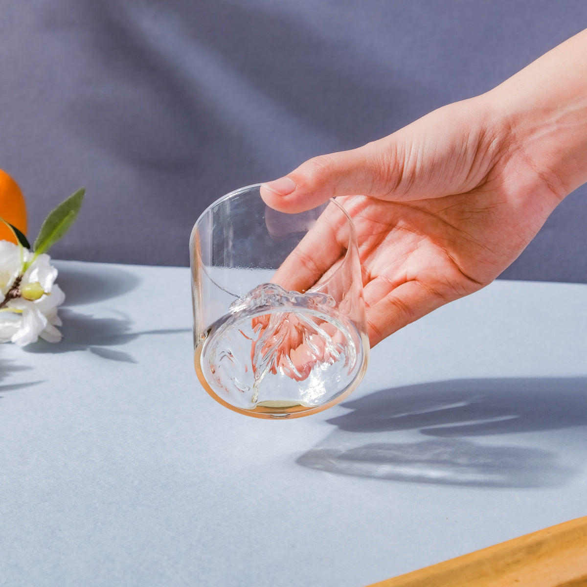 Small Iceberg Glass Set of 2 Nestasia
