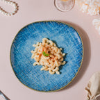 Boracay Organic Shaped Dinner Plate Blue 9 inch Nestasia