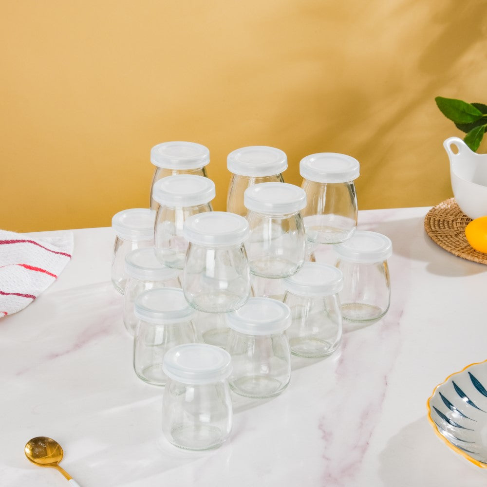 Glass Airtight Container Set Of 16 100ml Nestasia