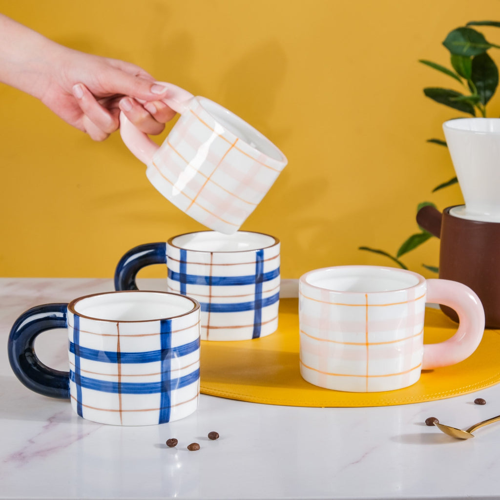Artsy Ceramic Coffee Mug Set of 4 330ml Nestasia