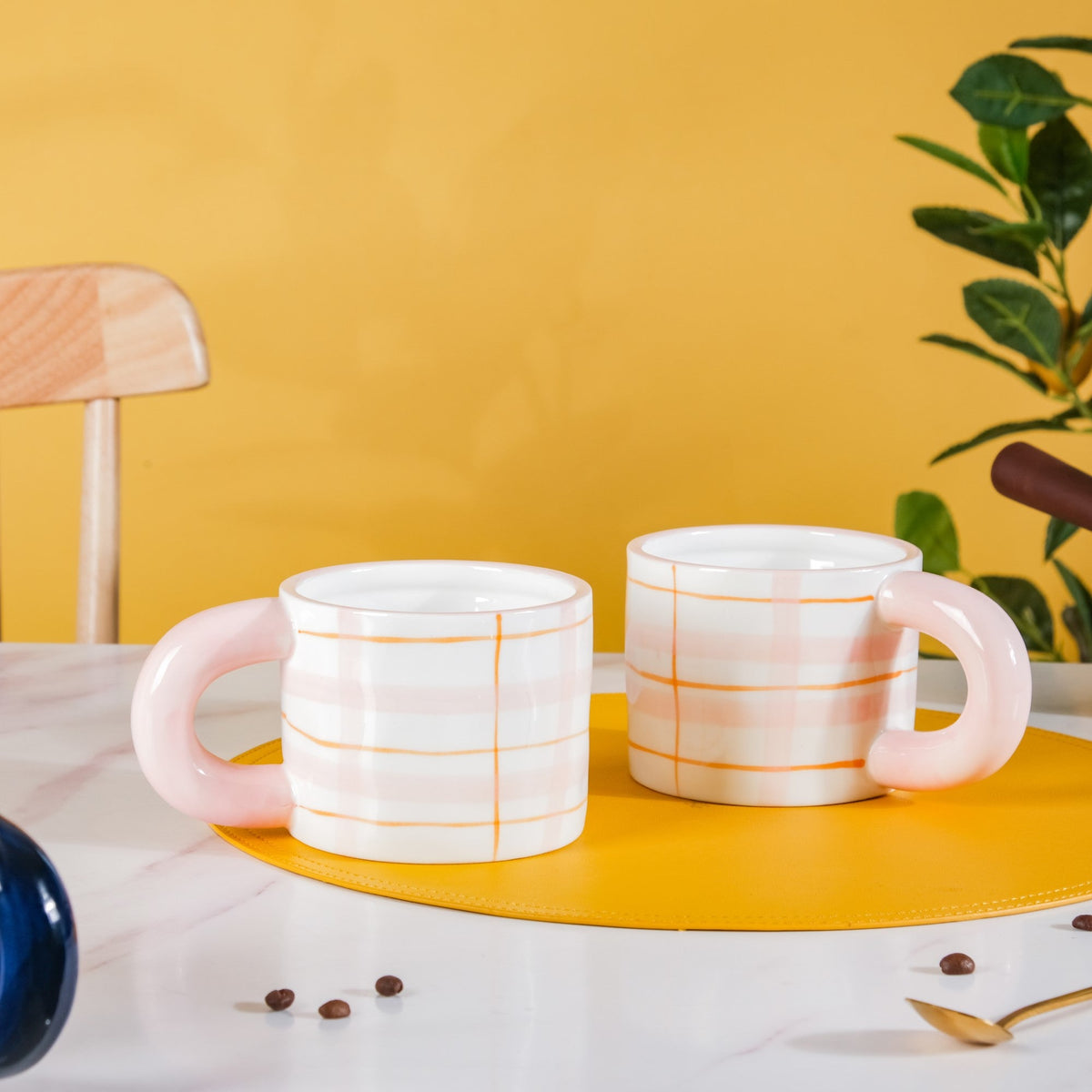 Artsy Ceramic Coffee Mug Set of 4 330ml Nestasia