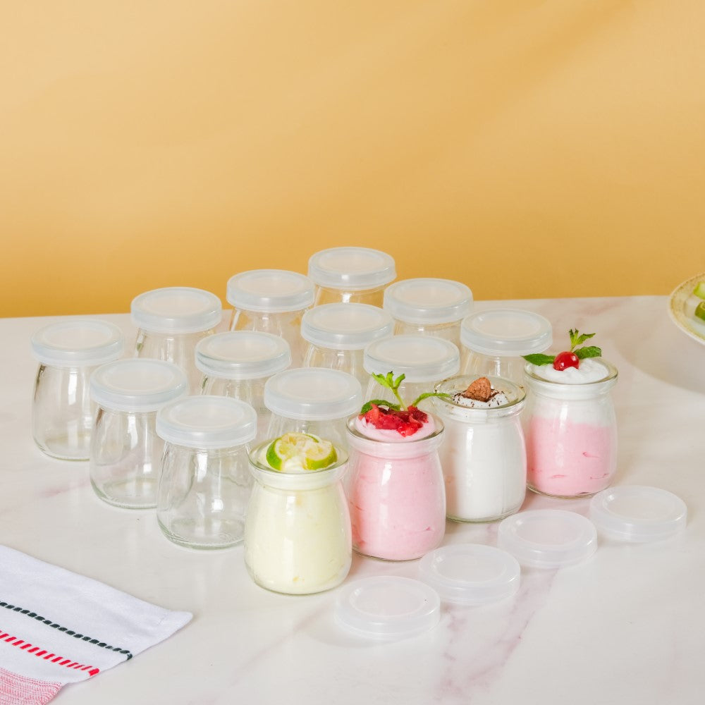 Glass Airtight Container Set Of 16 100ml Nestasia