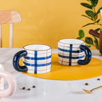 Artsy Ceramic Coffee Mug Set of 4 330ml Nestasia
