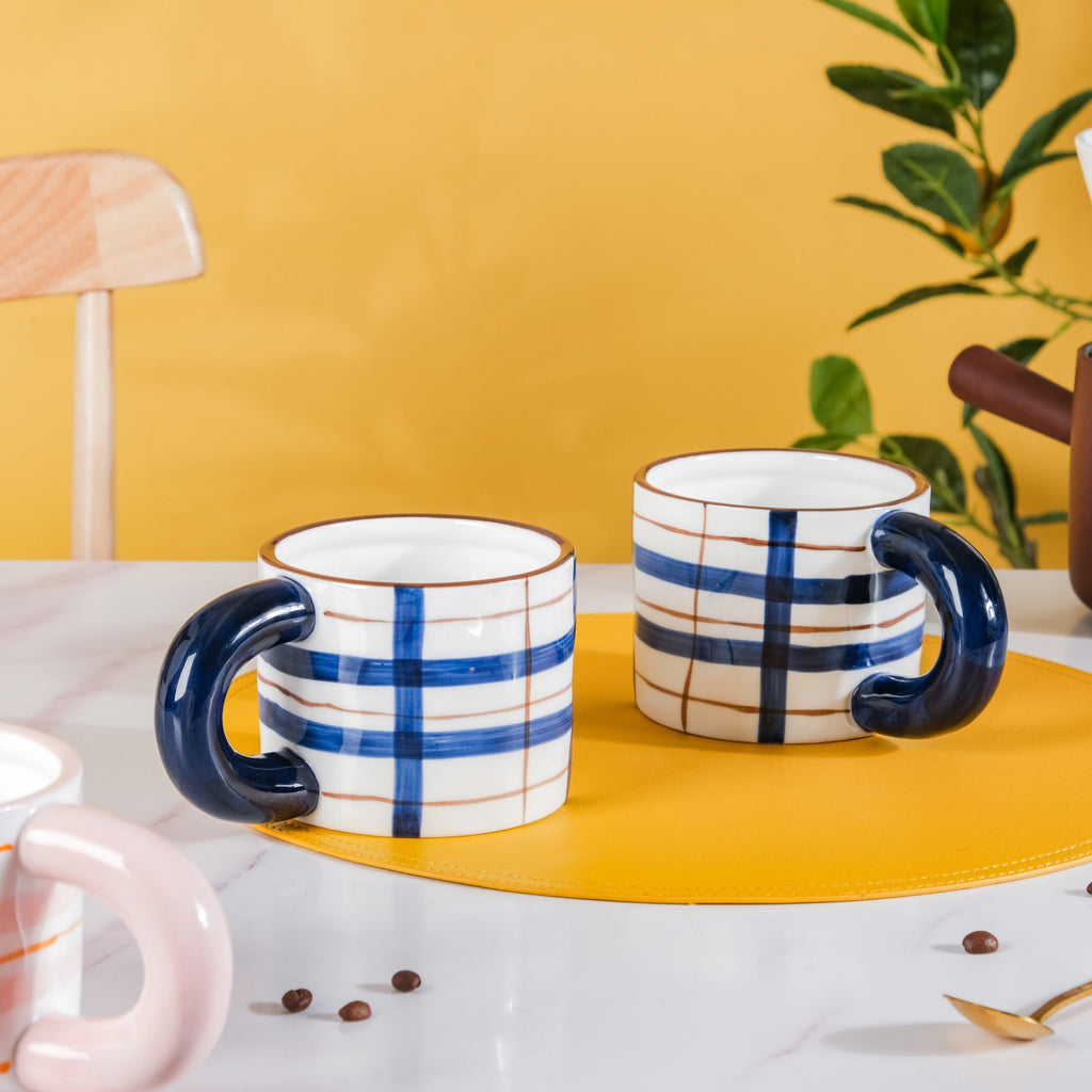 Artsy Ceramic Coffee Mug Set of 4 330ml Nestasia