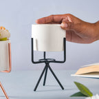 Ceramic Flower Pot with Metal Stand