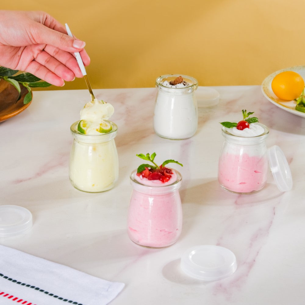 Glass Airtight Container Set Of 16 100ml Nestasia