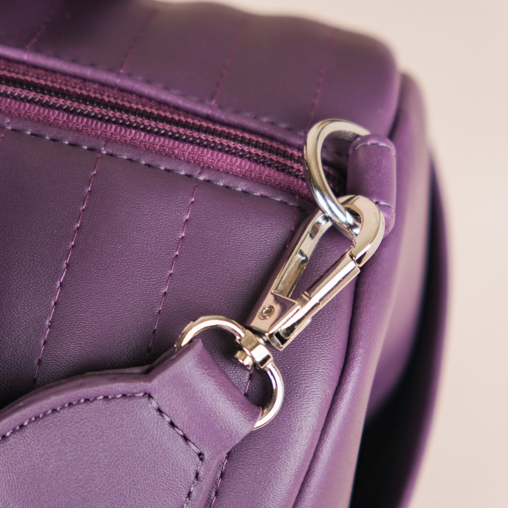 Sporty Duffel Bag Purple Small 14x7 Inch Nestasia