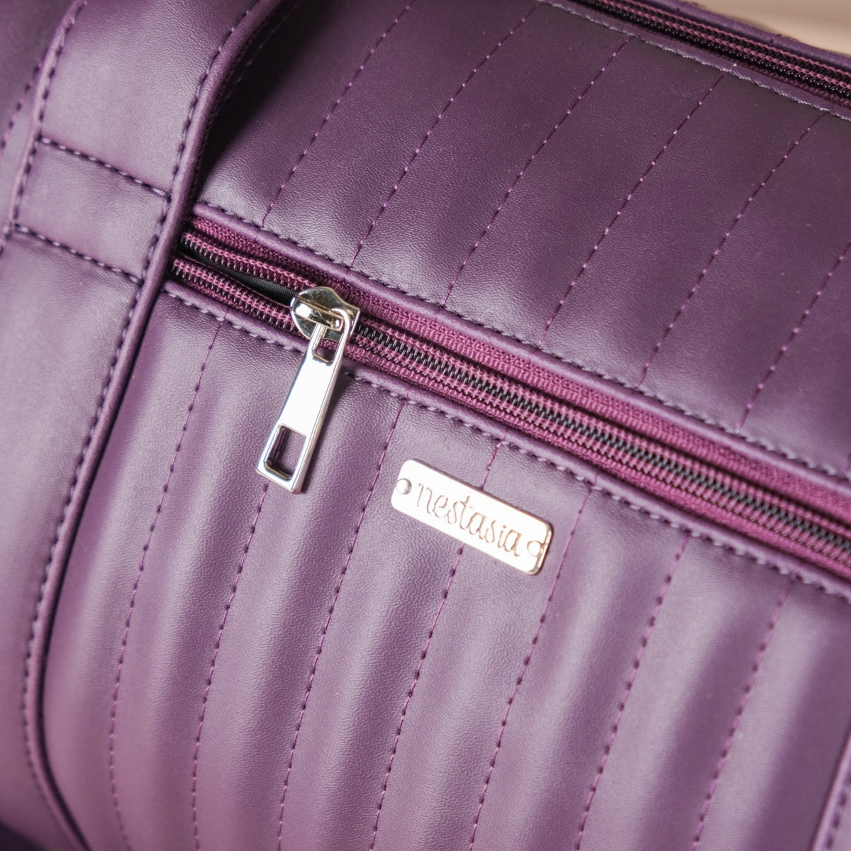 Sporty Duffel Bag Purple Small 14x7 Inch Nestasia