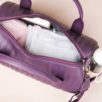 Sporty Duffel Bag Purple Small 14x7 Inch Nestasia