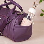 Sporty Duffel Bag Purple Small 14x7 Inch Nestasia