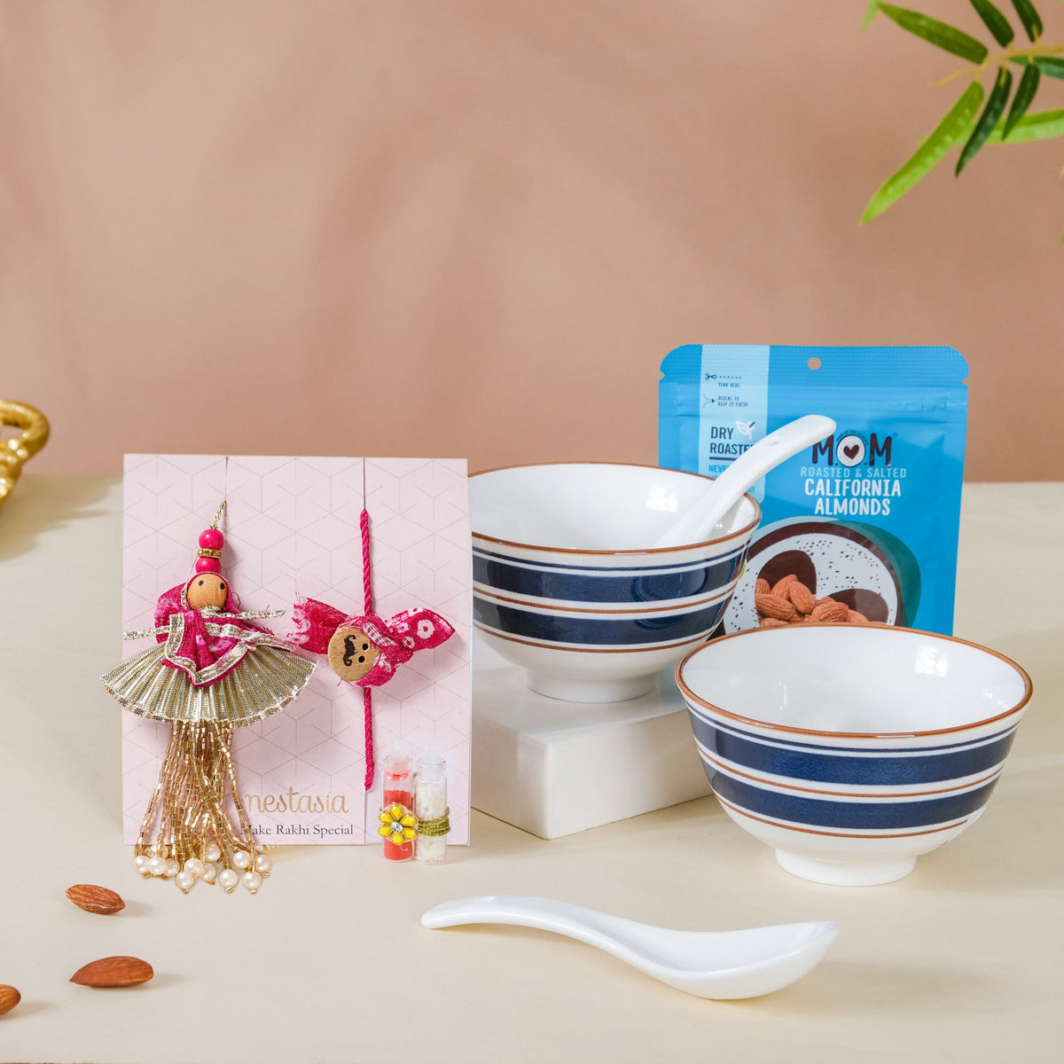 Soup Snack Rakhi Hamper For Siblings Set Of 8 Nestasia