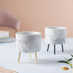 Small Marble Ceramic Indoor Planter Nestasia