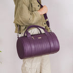 Sporty Duffel Bag Purple Small 14x7 Inch Nestasia