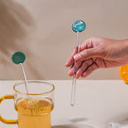 Glass Stirrer Set of 2 Emerald Nestasia