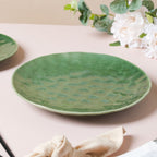 Forest Green Gloss Ceramic Dinner Plate 9.8 Inch Nestasia