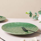 Forest Green Gloss Ceramic Dinner Plate 9.8 Inch Nestasia