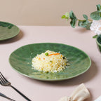 Forest Green Gloss Ceramic Dinner Plate 9.8 Inch Nestasia