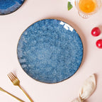 Sapphire Ceramic Dinner Plate Blue 10 Inch Nestasia