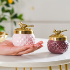Bird Metal Jar With Lid Set of 2 Nestasia