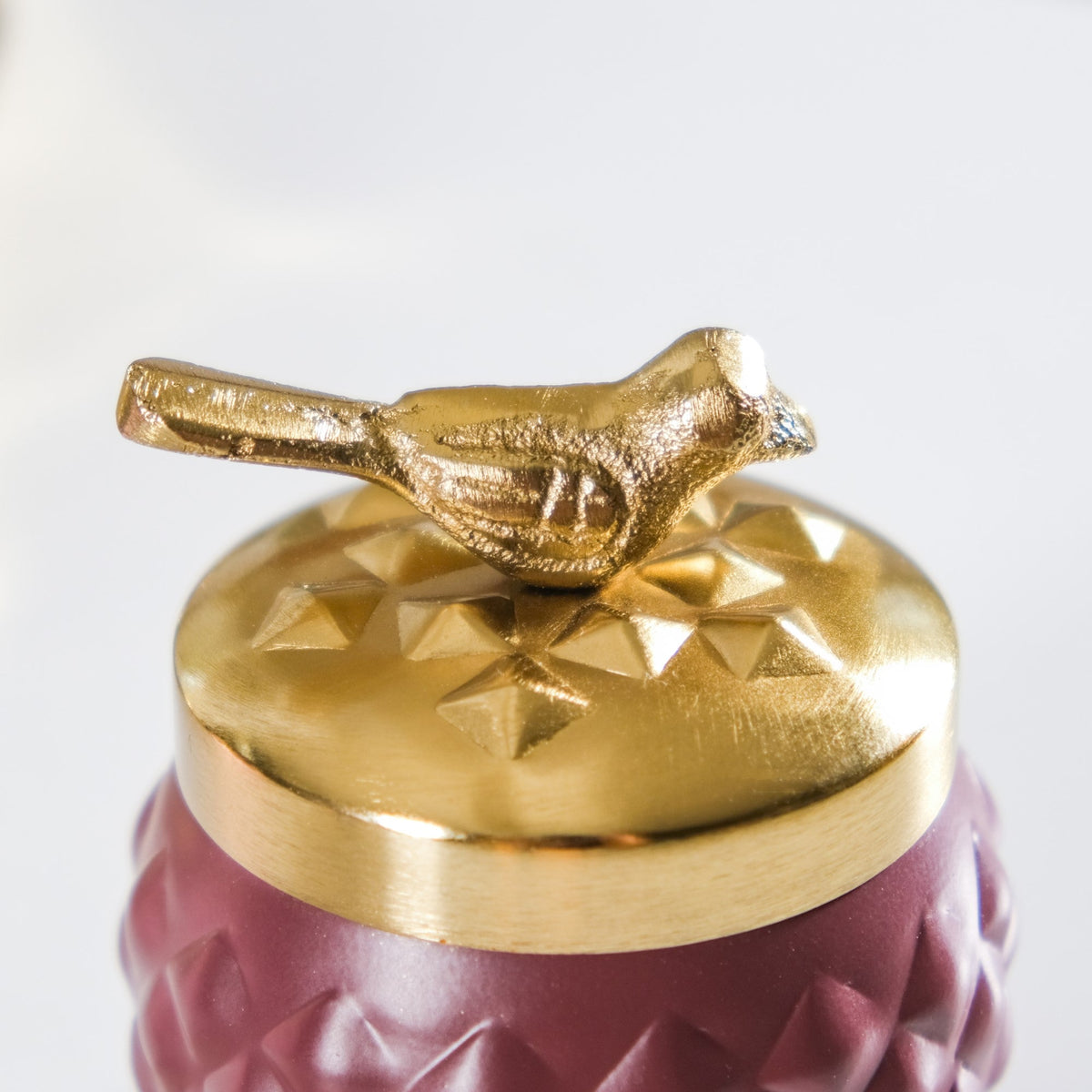 Bird Metal Jar With Lid Set of 2 Nestasia