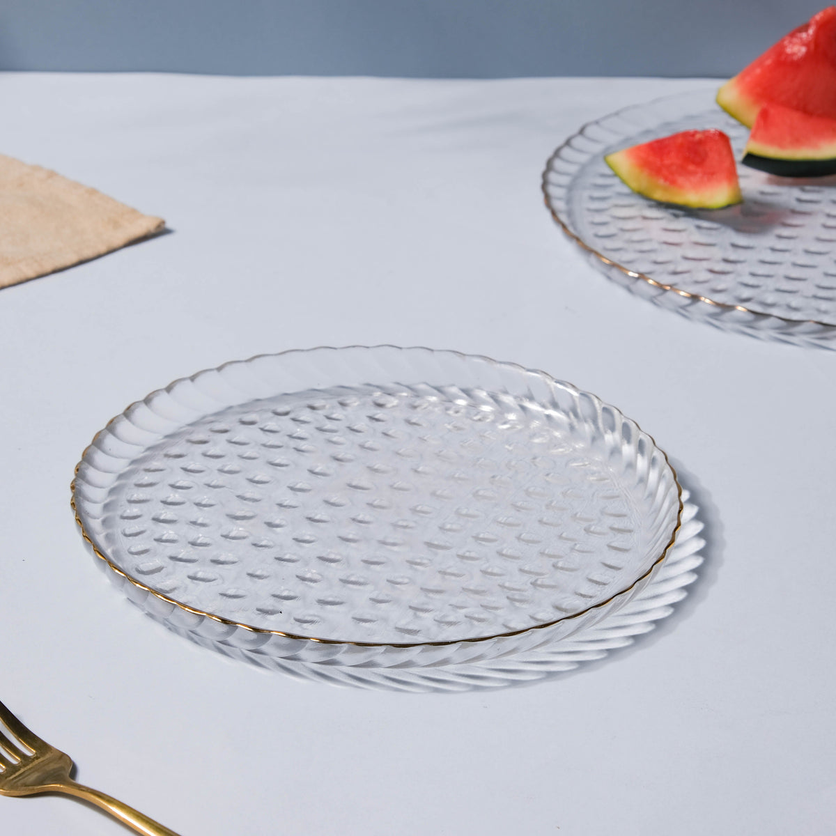 Glass Snack Plate Nestasia
