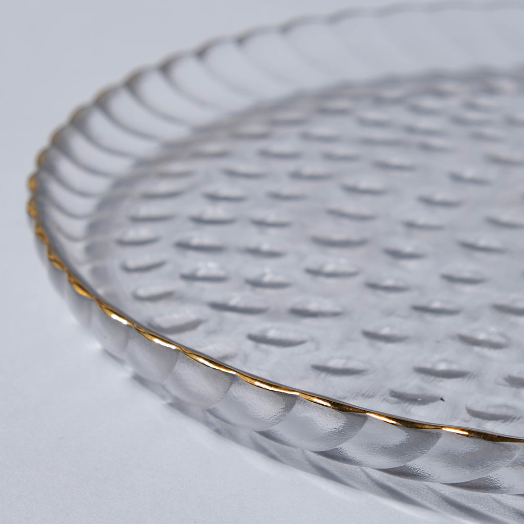 Glass Snack Plate Nestasia