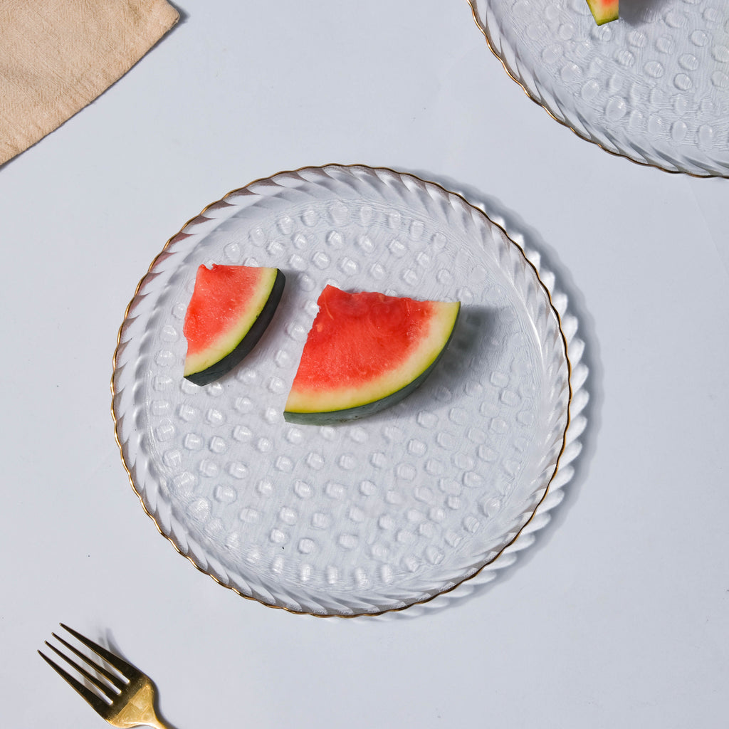 Glass Snack Plate Nestasia