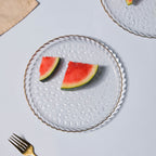 Glass Snack Plate Nestasia