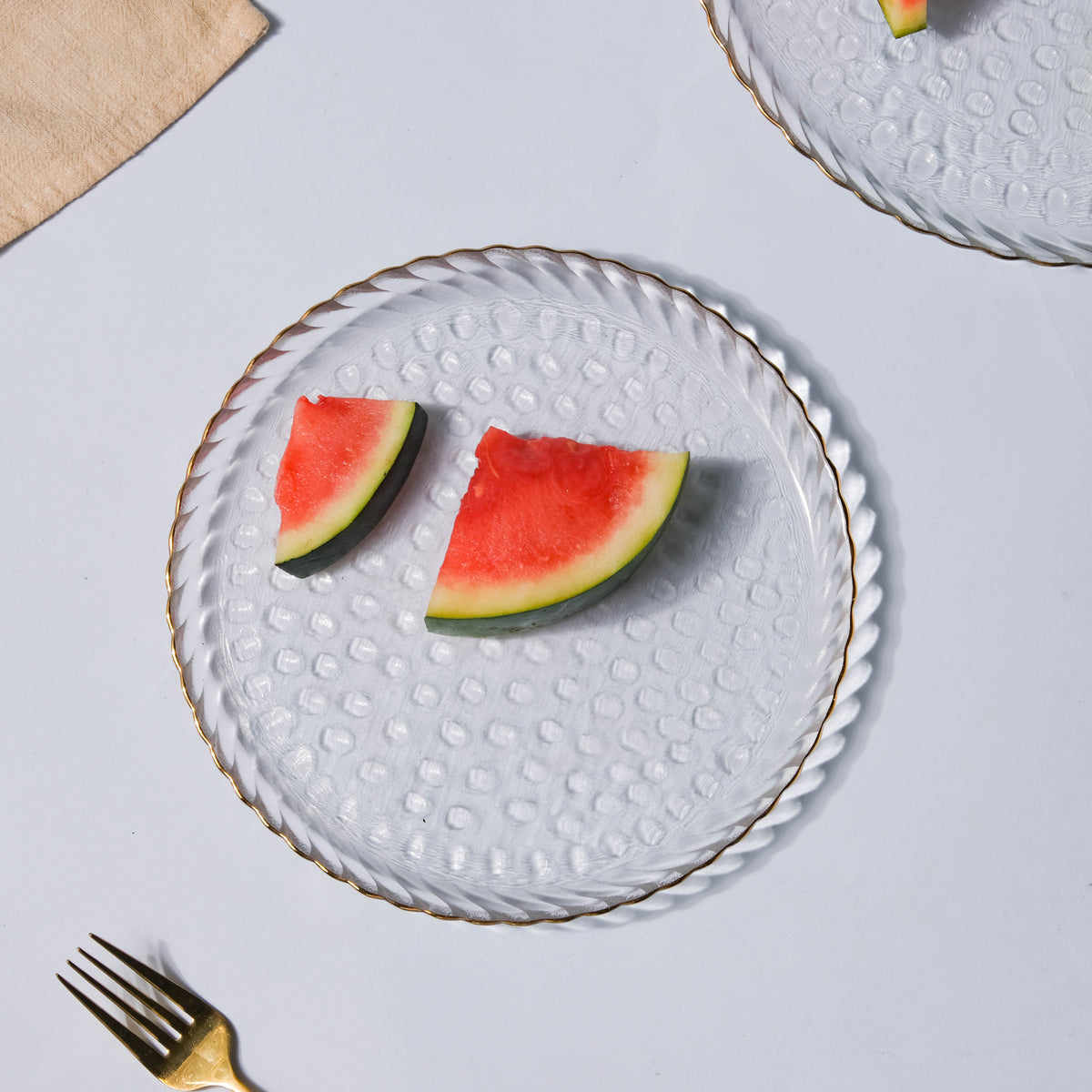 Glass Snack Plate Nestasia