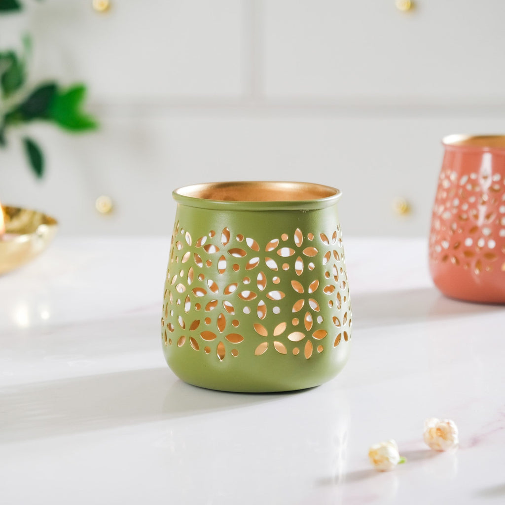 Festive Tealight Candle Holder Set Of 5 Nestasia