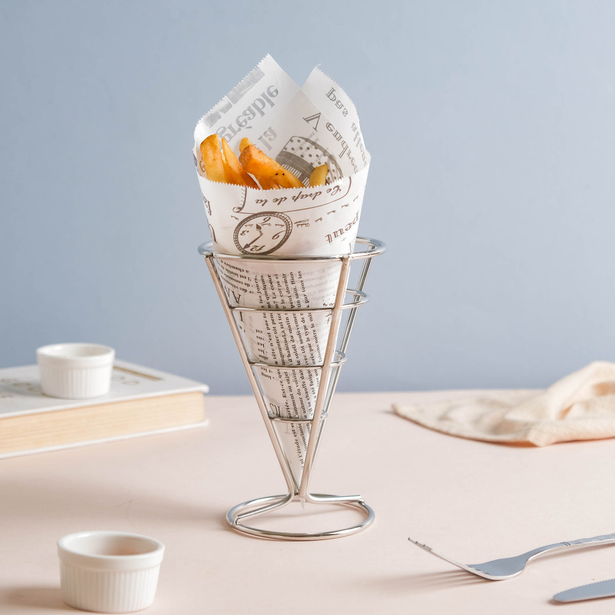 Silver Finger Food Basket Nestasia