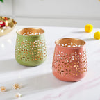 Festive Tealight Candle Holder Set Of 5 Nestasia