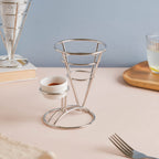Silver Finger Food Basket With Dip Bowl Nestasia