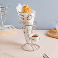 Silver Finger Food Basket With Dip Bowl Nestasia