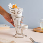 Silver Finger Food Basket With Dip Bowl Nestasia
