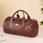 Wanderlust Duffle Bag Brown Large 17x9 Inch Nestasia