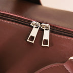 Wanderlust Duffle Bag Brown Large 17x9 Inch Nestasia