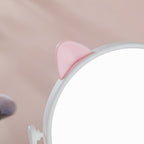 Tabletop Vanity Cat Mirror With Organizer White Nestasia