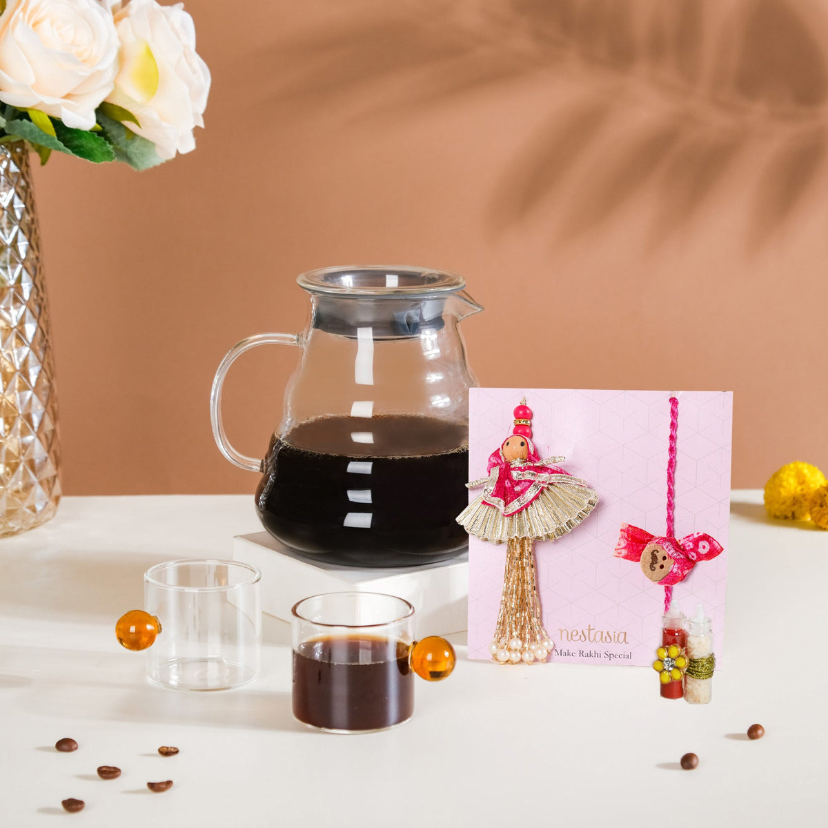 Coffee Gift Hamper For Rakhi Set Of 6 Nestasia