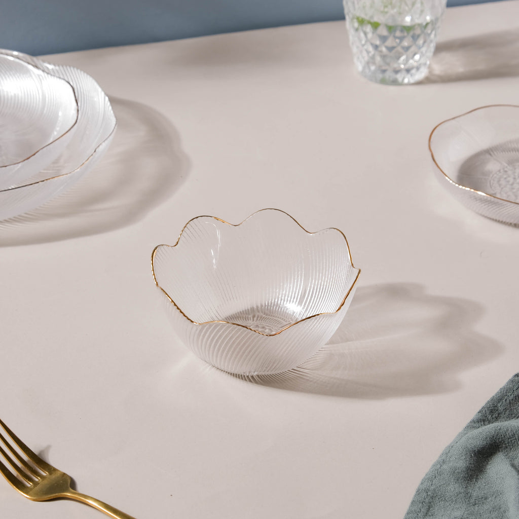 Wavy Glass Side Bowl Nestasia