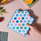 Polka Dot Patterned Ceramic Platter 7 Inch Nestasia