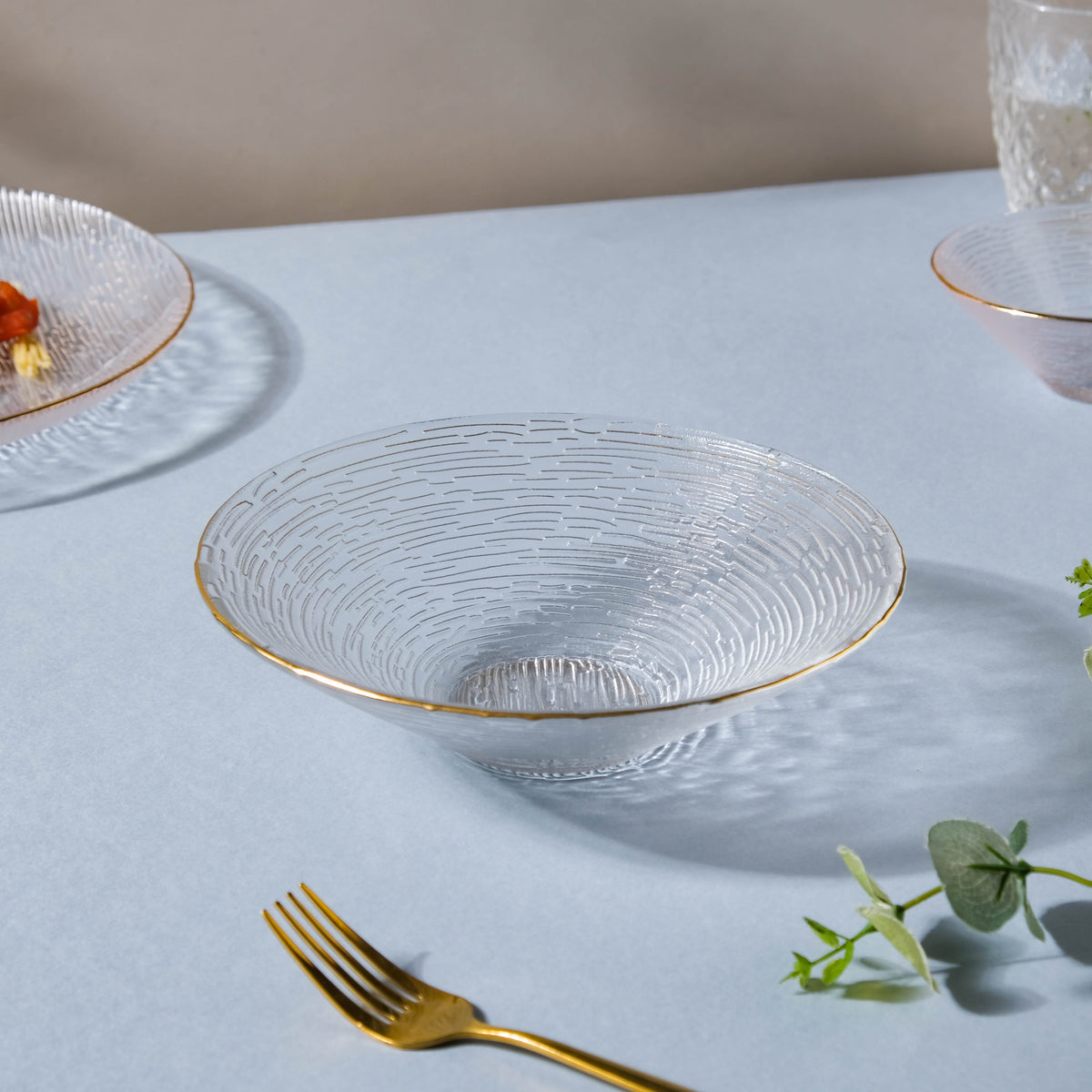Decorative Glass Salad Bowl Nestasia
