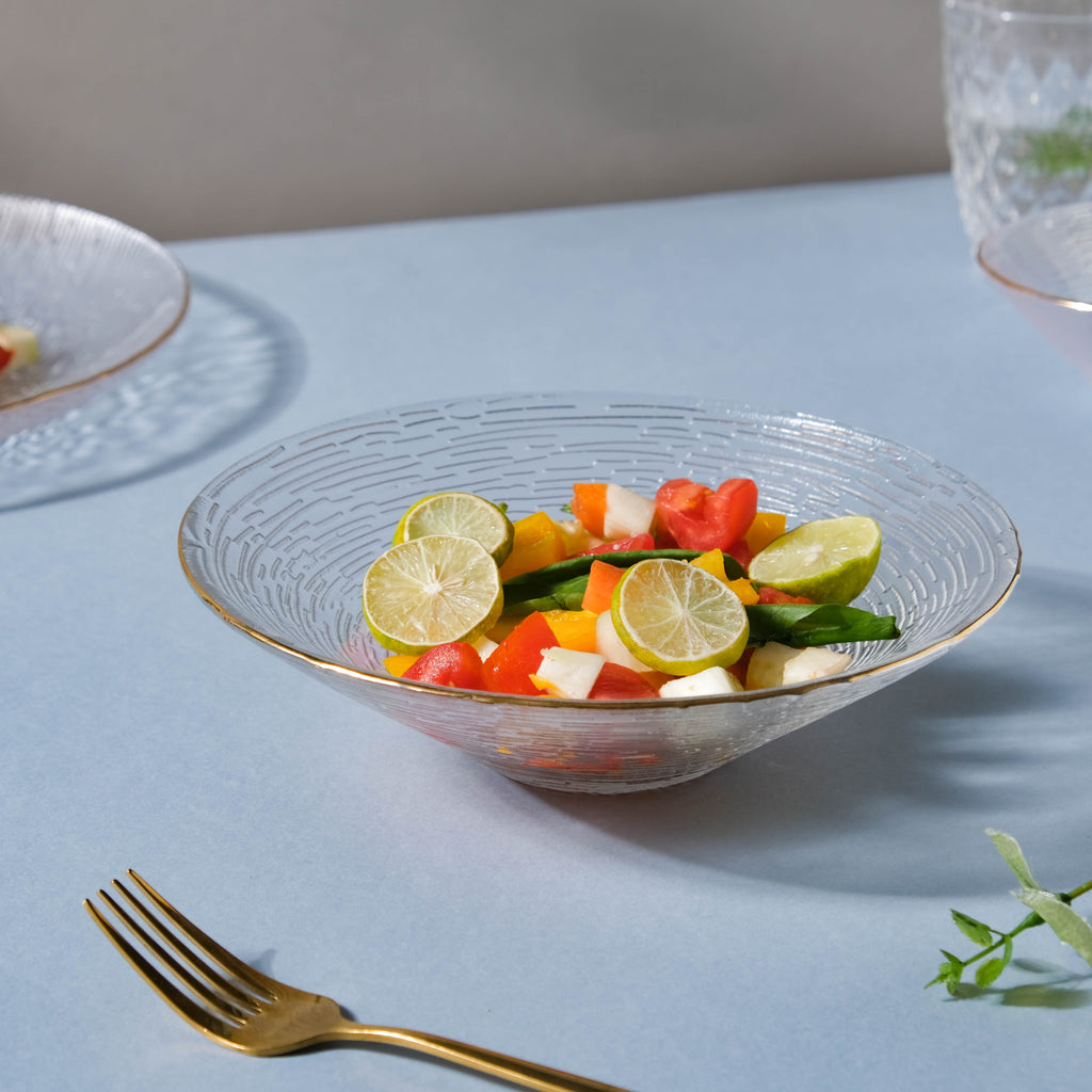 Decorative Glass Salad Bowl Nestasia
