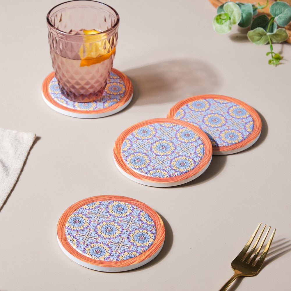 Lavender Ceramic Coaster Set of 4 Nestasia