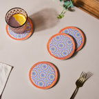 Lavender Ceramic Coaster Set of 4 Nestasia