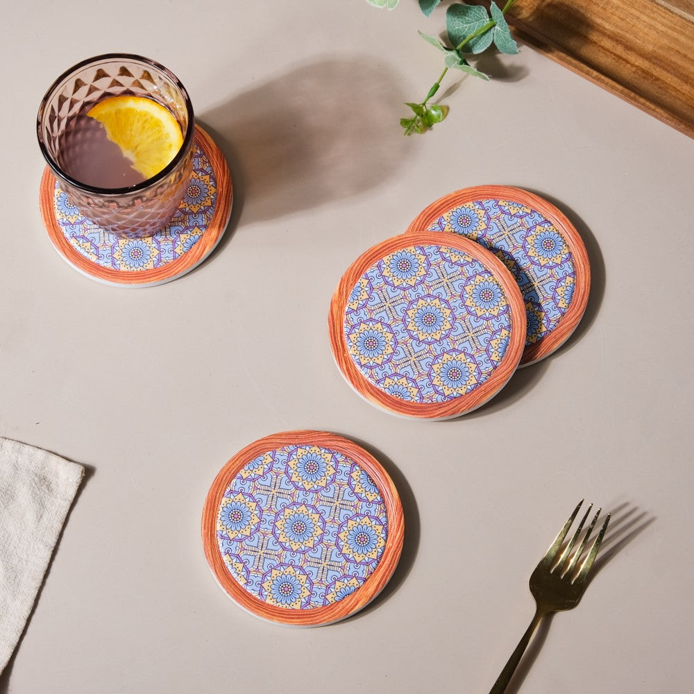 Lavender Ceramic Coaster Set of 4 Nestasia