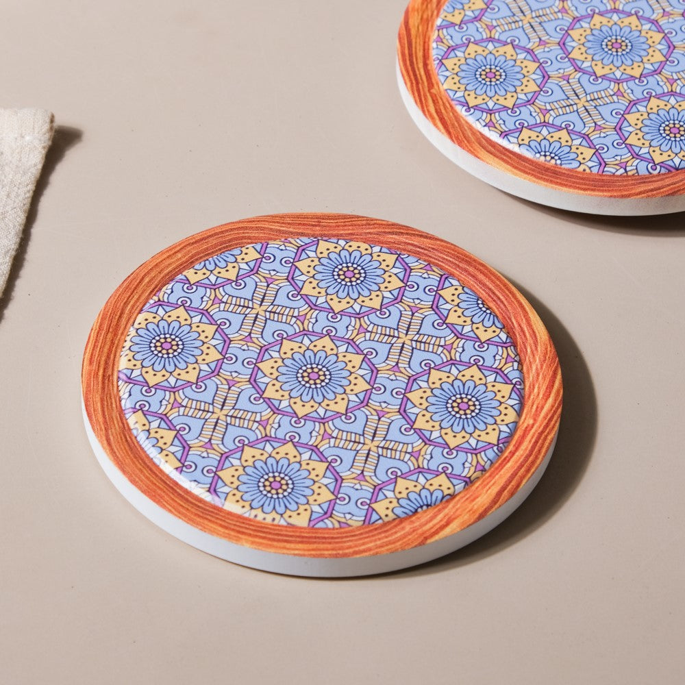 Lavender Ceramic Coaster Set of 4 Nestasia